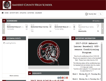 Tablet Screenshot of amherstlancers.org